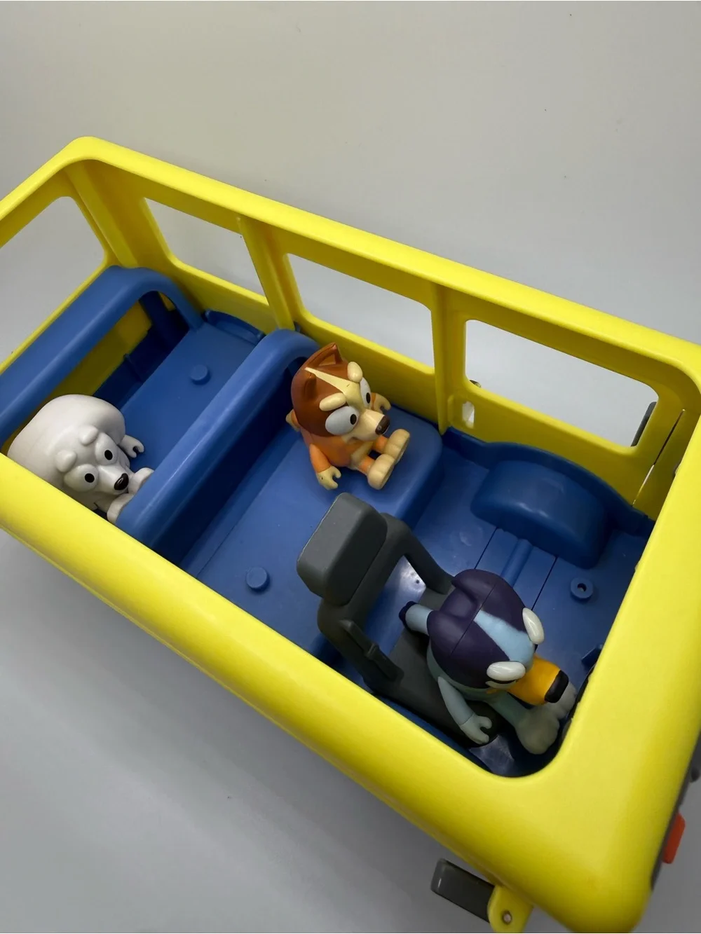 Disney Bluey Yellow Adventure Toy School Bus with Figures